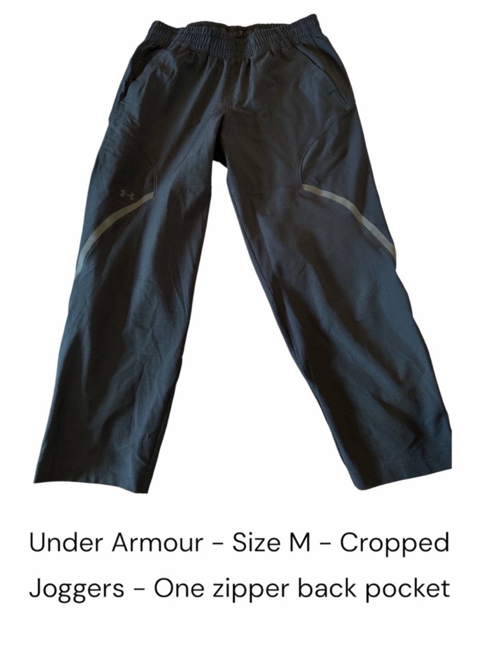 Under Armour Women’s Black Cropped Jogger Pants - Size M